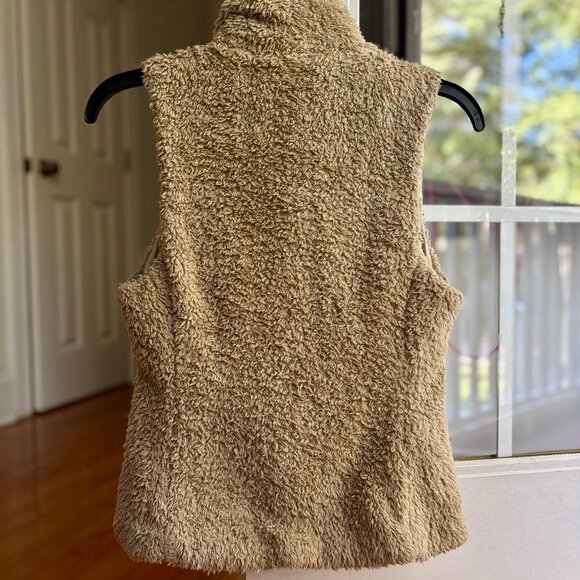 Patagonia Los Gatos Fuzzy Tan Vest Women XS - Picture 3 of 8
